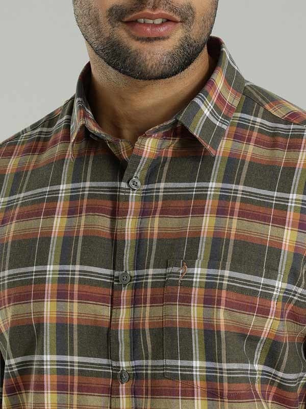 Indian Terrain Men Checkered Multicolor Shirt
